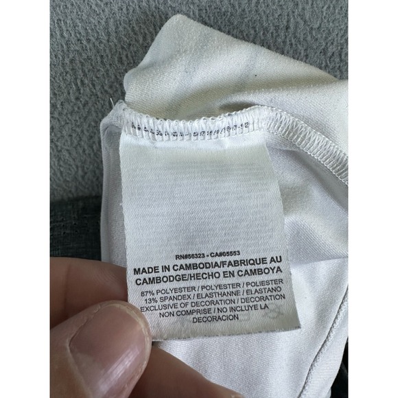 Tiger Woods Nike Polo Shirt Mens XL Grey Striped Performance Golf Snap Dri Fit - Picture 9 of 10